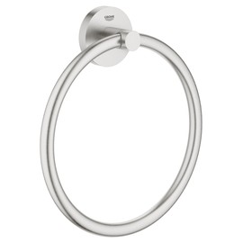 GROHE 40365DC1 Essentials Towel Ring, Super Steel