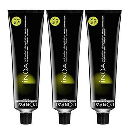 Loreal Inoa Haarfarbe 6,0 Dunkelblond 3 x 60 ml Haarfarbe ohne Ammoniak LP Coloration