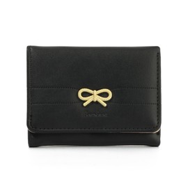 KUANG! Women Fashion Wallets Girls Cute Bow Small Wallet Aesthetic Card Holder ID Window Purse