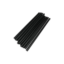 TRENDBOX Pack of 10 Black 7mmx200mm - Hot Melt Glue Sticks Strips Melting Adhesive for Handmade Craft DIY Home Office Project Craftwork Fix & Repairs