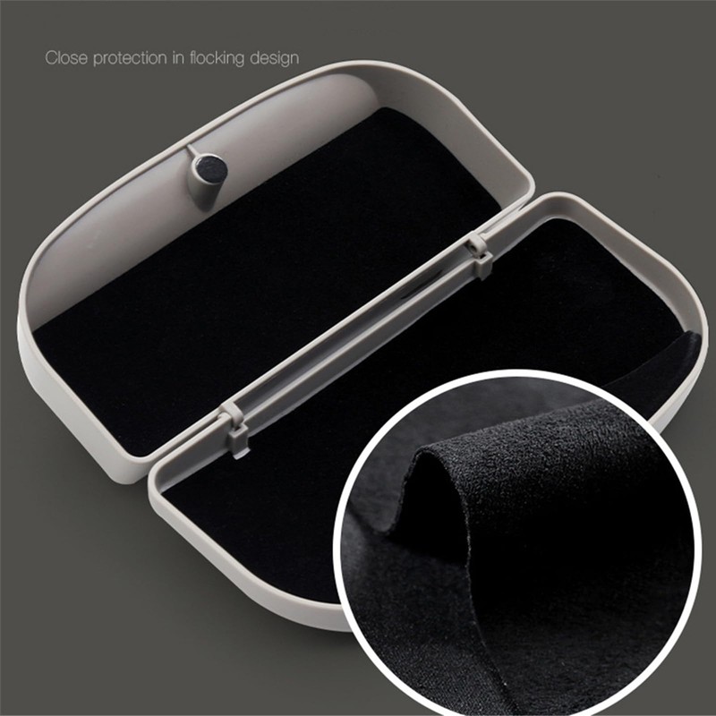 OEMASSIVE Car Visor Sunglass Case, Double Snap Car Sun Visor