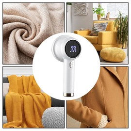 KLSMYHOKI Rechargeable Fabric Shaver Electric Lint Remover with LED Display & Large Capacity Container 3-Settings Control Shaver Easy-to-Grip Handle High-End Color Matching ,Efficient Sweater and Lint Shaver for Clothes