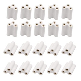 SinLoon T5 T8 LED Lamp Connector Double End 3Pin Fmeale Adapter,Daylight LED Integrated Tube Iinkable Cords for LED Tube Lamp Holder Socket Fittings with Cables(3Pin 20.5mm 20pcs)