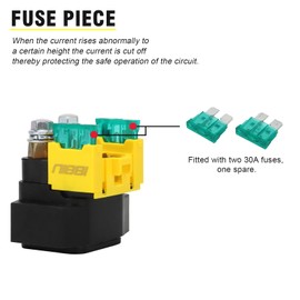 NIBBI Starter Solenoid Relay for Yamaha ATV YFM 350 400 450 660 Grizzly Big Bear