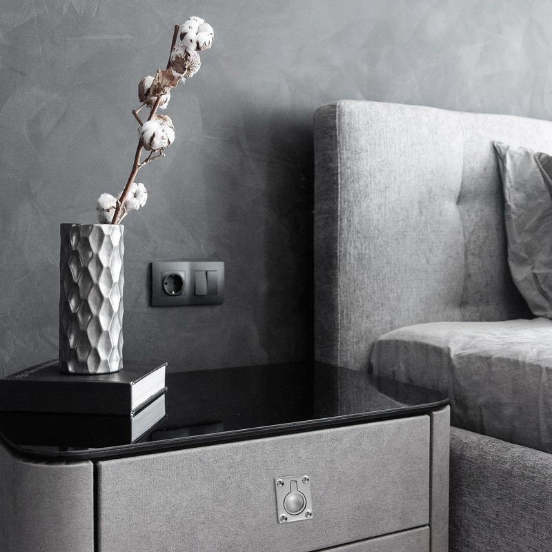 sourcing map Flush Ring Pull Handle, 2Pcs 48 x 38