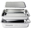 Mogobe Trimming Tray for Herbs, Made of Stainless Steel with