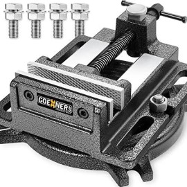 ‎Kitvance 4-1/4" Drill Press Vise Forged Steel Design, 4-3/8" Max Jaw Opening