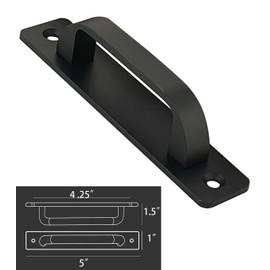 Westablize 2 Pack 4 1/4 Inch 108 mm Flat Black Cabinet Handles Aluminum Cabinet Pulls Drawer Pulls