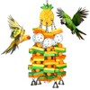 Crazydeer Large Wooden Bird Toys for Parrots, Cockatoos, Cockatiels, and