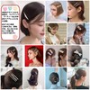15 Piece Set / Hairpin Ribbon Hair Clip, Pearl, Cute,