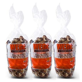 Wege Sourdough Broken Pretzels- Three 15 Oz. Bags