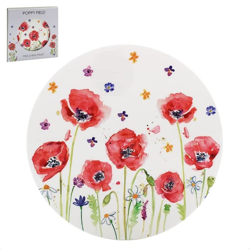 The Leonardo Collection LP94788 Poppy Field - Floral 16cm Trivet,