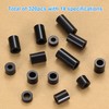 320 Pcs Nylon Round Spacers Washers Assortment Kit, Black Plastic