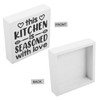 ULTECHNOVO Rustic Wooden Home Sign Tabletop Plaque Stylish Kitchen Decor