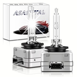 Asasytal D1S - Bombillas de repuesto para faros delanteros HID de 6000 K, 35 W, color blanco diamante, luces de xenón de haz alto/bajo, para montaje HID, 2 unidades