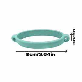 6Pcs Silicone Bottle Strap Rings,Flexible Water Bottle Handle Holder for Gym, Outdoor Sports & Daily Commuting -5 Colors, Universal Fit for Most Bottles