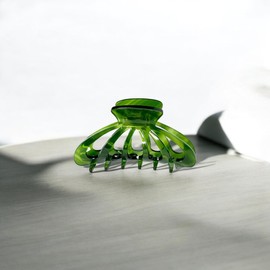 IMT-LLC Green Plastic Hair Claw Clip, Fairy Wings, Butterfly, Good For All Hair Types, Hair Claw Clip For Women And Girls