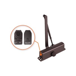 Premier Lock DC52BC Duranodic Door Closer Adjustable 3 Valves Mechanism 264LBS