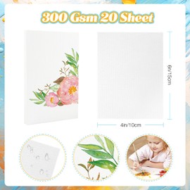 Watercolor Paper Watercolour Paper 4"x6" 140lb/300gsm 180 Sheets Water Colour Paper Watercolour Paper Pad Papier Aquarelle Paint Paper Art Paper Painting Paper Mixed Media Paper Watercolor Paper Bulk