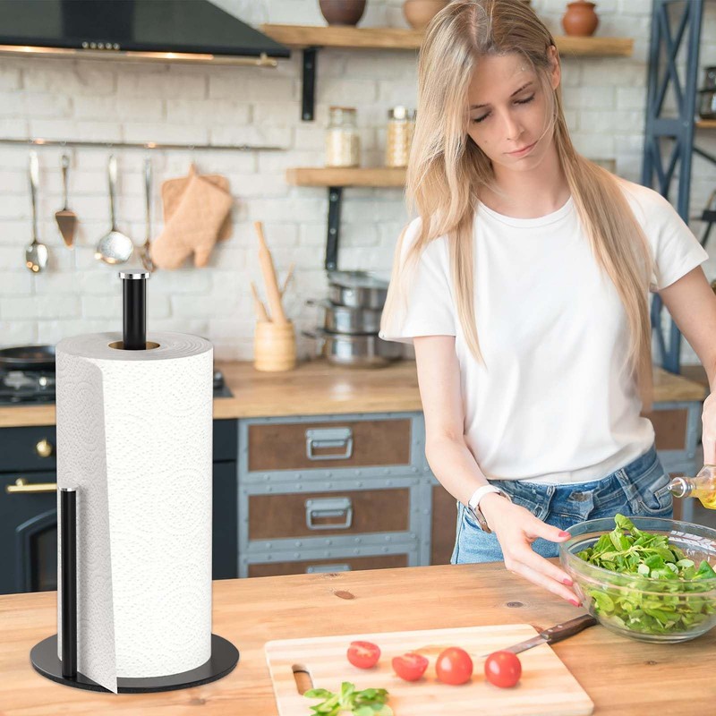 Kitchen Roll Holder - Free Standing Kitchen Towel Holder Stand