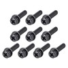 uxcell M4 x 40mm Carbon Steel Phillips Pan Head Machine