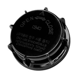 QQWD Car Headlight Dust Cover, Headlight Lens Cover Replacement OEM#921402D000 921403K000 92140-2D000 92140-3K000 Car Accessories Light Covers Cap Compatible with Hyundai Kia Elantra (Black)