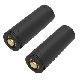 18650 to 21700 Battery Adapter, Converter Adapter for 21700 Flashlight Cases with Metal Contacts 18650 Sleeve Batteries Protective 21700 Battery Adaptor Holder Accessories (2 Battery Converters)