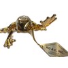 24K Gold Plated Frog with Austrian Crystals 2.5 inches