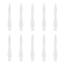 sourcing map 10pcs Universal Pry Spudger Tool, Phone Pry Opening Tool Plastic Crowbar for Cell Phone, PC, Laptop Tablet Screen Repairing, White