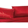 Mk Collection 4pc Soft Silky Satin Solid Color Deep Pocket