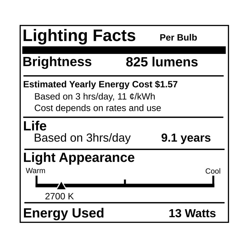 Replacement for Feit ESL13T/4, 13 Watt, Soft White Compact Fluorescent