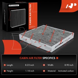 A-Premium Cabin Air Filter with Activated Carbon Compatible with Hyundai & Kia - Elantra 2021-2023, Ioniq 5 2022-2024, Santa Fe 2021-2023, Sonata 2020-2023, Tucson 2022-2024, K5 2021-2024