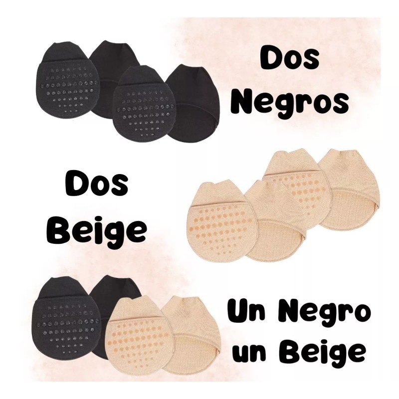 Veraly Media Invisible Antideslizantes Cubierta Punta 2 Pares