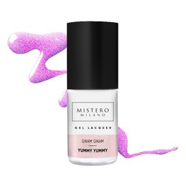 Mistero Milano GNAM GNAM Hybrid Lack - UV LED Nagellack - Gellack Farbgel Gelnägel - UV Nagellack Hybrid - Anfänger DIY Nail Art Maniküre Salon, Langlebig - Nagellack für Nägel Behandlung - 7ml