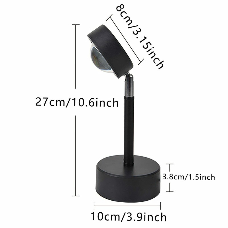 Romantic Sunset Projection Lamp LED Floor Rainbow Night Light Home