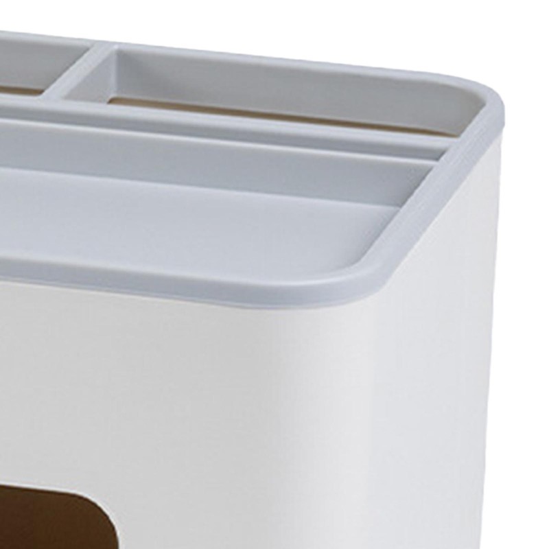 Tissue Box Holder Multifunctional Rectangular Tissue Box Cover with Remote