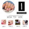MISUD Press on Nails Long Square Fake Nails Glossy Glue