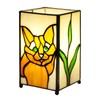 KIPHEPI Orange Cat Small Table Lamp for Bedroom Nightstand, Bedside