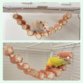 Parrot Toys, Bird Toys Corn Cob Bird Chew Toys, Parrot Corn Cob Chew Toys Bite Resistant Hanging Bird Chewing Cage Toy