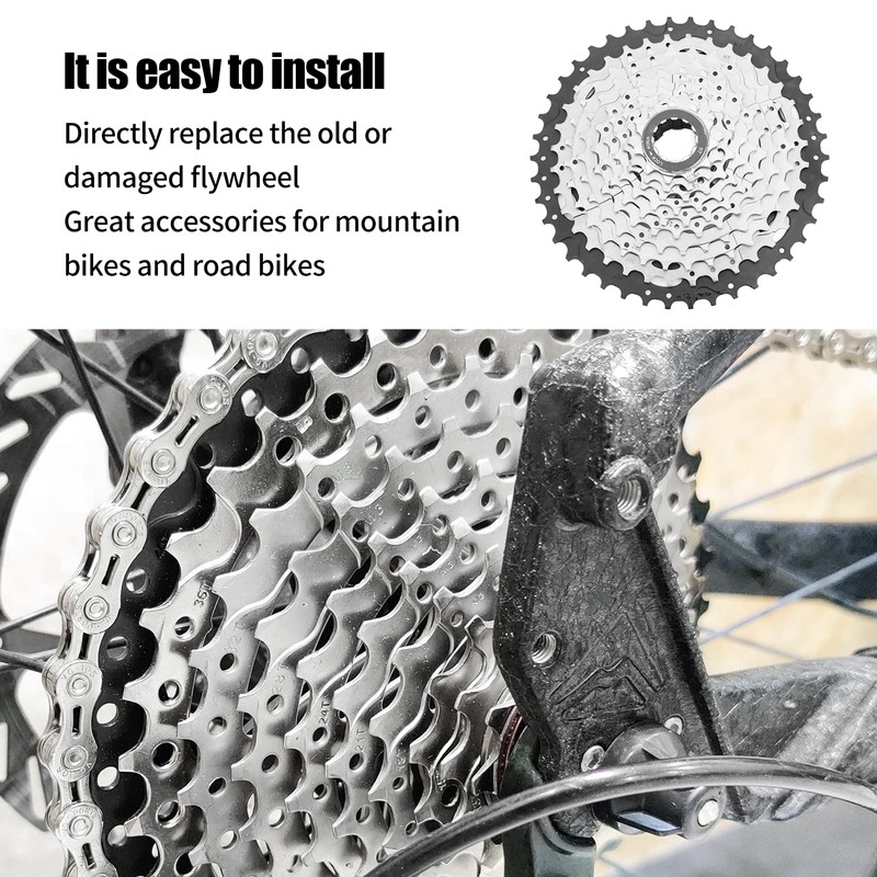 10 Speed Bike Freewheel Wear Resistance Lightweight Road Bike Cassette