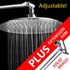 AquaSpa 9-inch Round Rain Shower Head (180 degrees Adjustable) PLUS