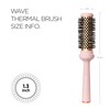 F3 Systems Wavy Thermal Brush(1.3 Inch), Cut Drying Time,Self-Standing Round