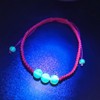 Libela Pulsera Libela de Protección Roja con Ámbar Mediano