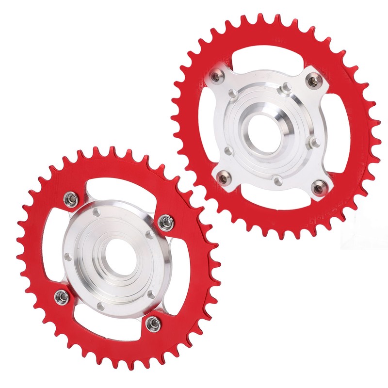38T 104 BCD Electric Bike Chainring and Adapter Aluminum Alloy