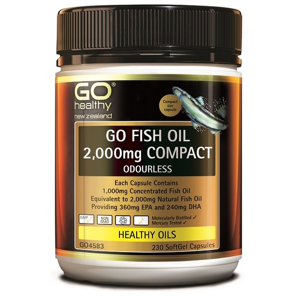 GO Healthy GO Fish Oil 2000mg Compact Capsules 230