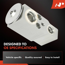 A-Premium A/C Expansion Valve Compatible with Ford Expedition 2005-2006 & Lincoln Navigator 2005-2006, Rear Side, Replace# 5L1Z19849CA, 6L1Z19849B