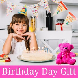 9-Inch Pink Teddy Bear Plush Toy - Stuffed Animal Gift for Birthdays, Small Teddy Bears with Ribbon Bow for Baby Showers, Graduations, Kids, and Collectors Girlfriend, Boyfriend.