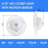 Energetic 4.7 Inch Motion Sensor Ceiling Lights, 8W 4000K Cool