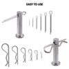 48Pcs Cotter Pins Assortment Kit, Stainless Steel Split Pins R