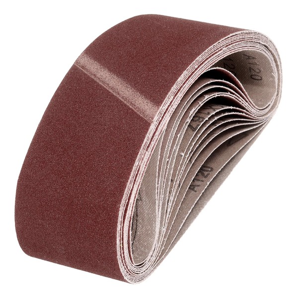HARFINGTON 3 x 18 Inch Sanding Belts, 5 Pcs 120